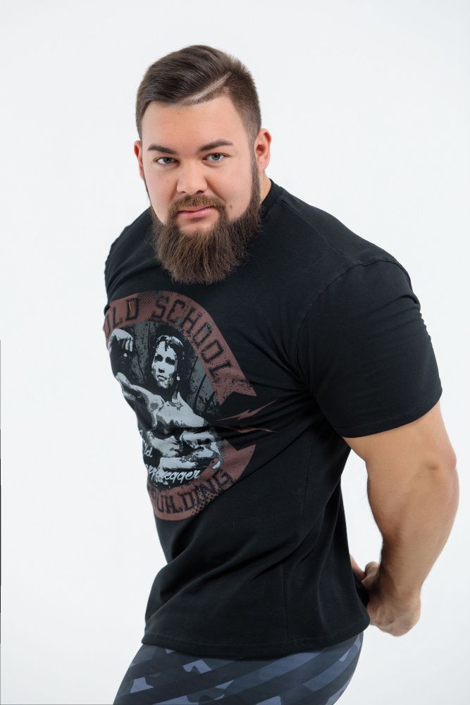 DICH: Classic T-Shirt Black "Arnold Old School"