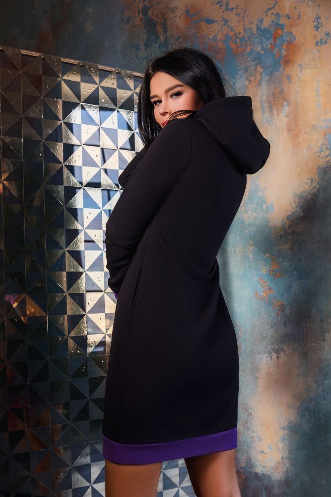 Bona Fide: Bona&Gonna Dress "Black & Violet"