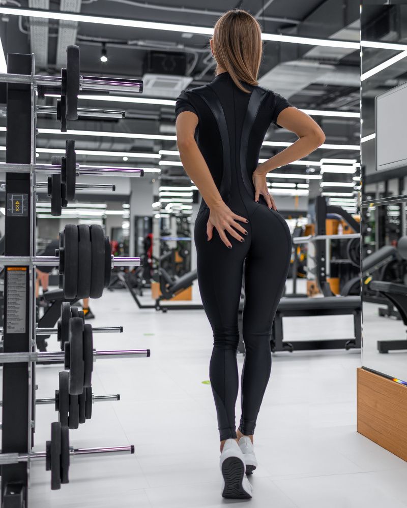 Bona Fide: Give Me More Jumpsuit "Black Skin"