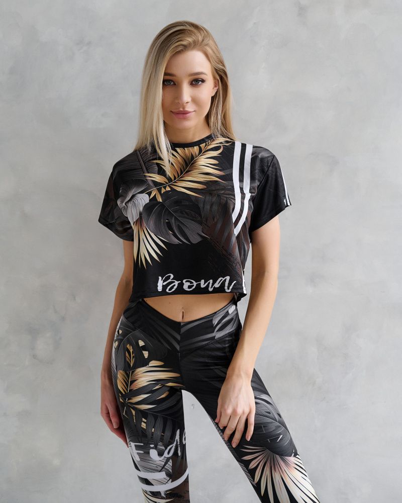 Bona Fide: Aero T-Shirt "Black Leaves"