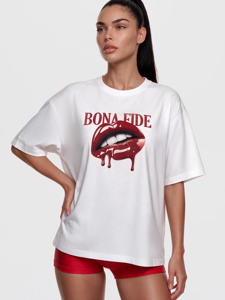 Bona Fide: OVERSIZE T-shirt "Juicy Lips"