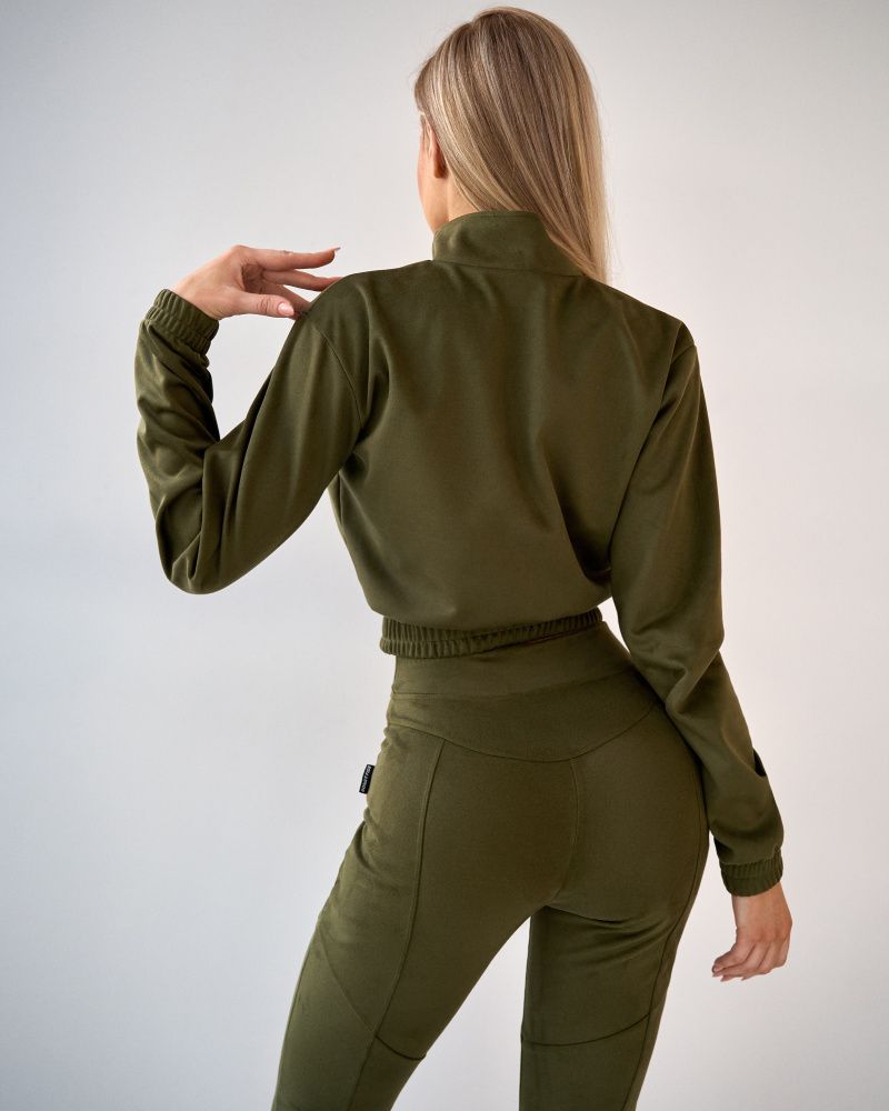 Bona Fashion: Suede Trousers "Khaki"