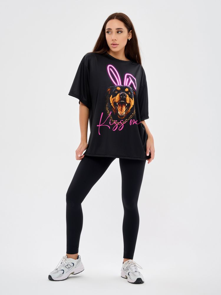Bona Fashion: OVERSIZE T-shirt "Dangerous Kiss"