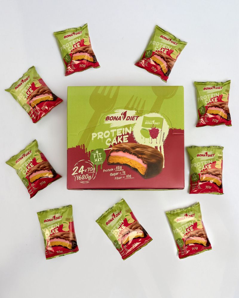 Bona Diet: Protein Cake - Pistachio & Raspberry