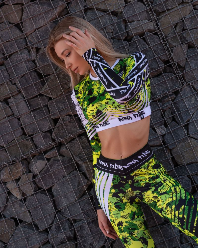 Bona Fide: Rashguard Mini Military Edition "Yellow Neon"