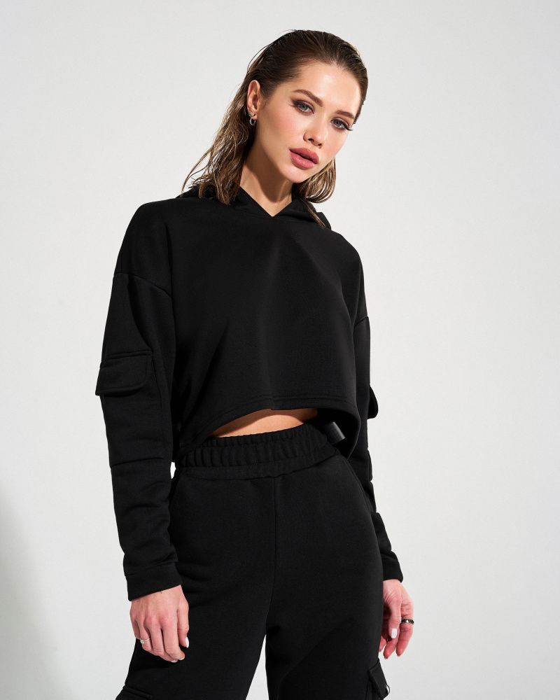 Bona Fide: Cargo Sweatshirt "Black"