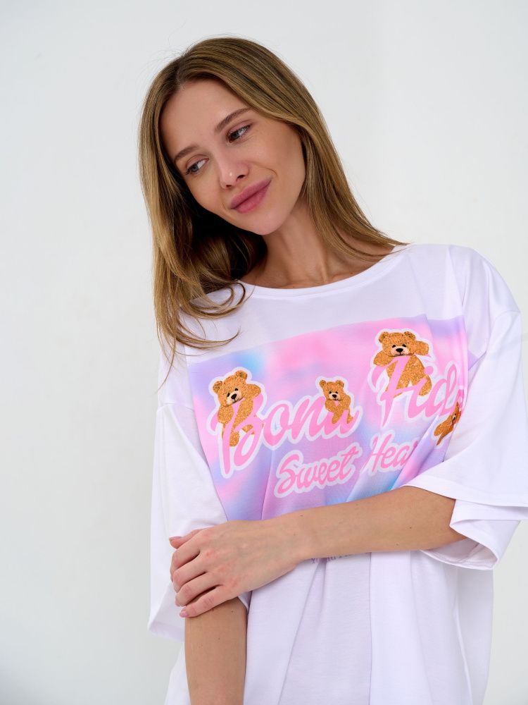 Bona Fashion: OVERSIZE T-shirt "Sweet Heart"