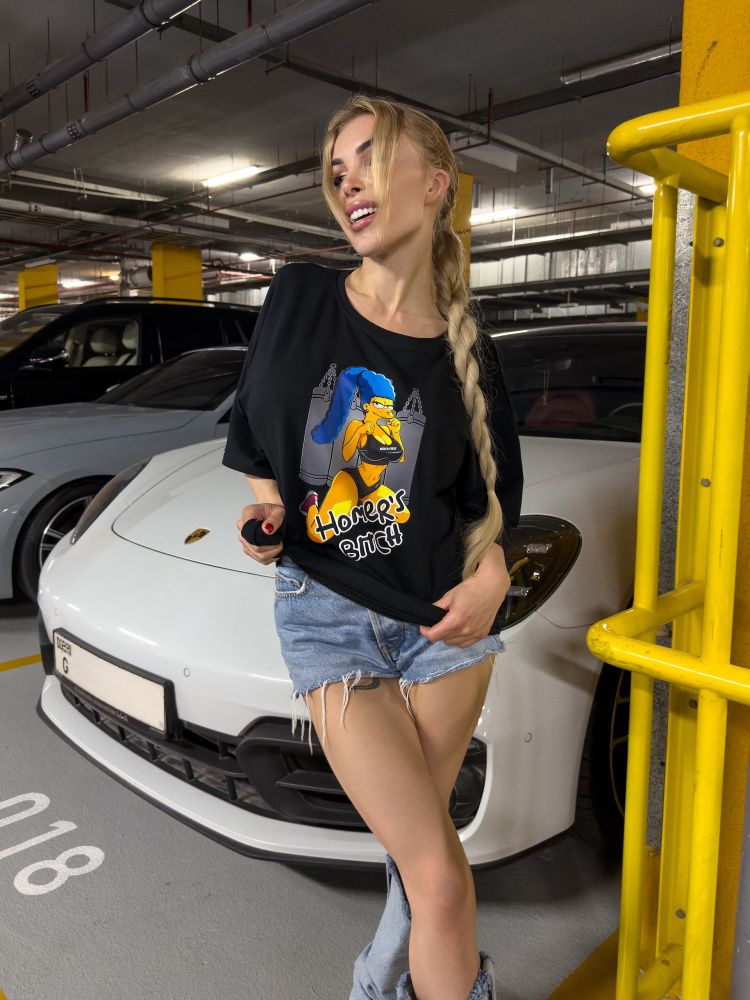 Bona Fide: OVERSIZE T-shirt "Homer's bitch"