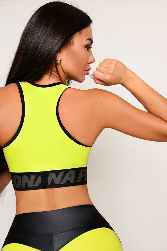 Bona Fide: Top DarkMisstress "Lime & Black"