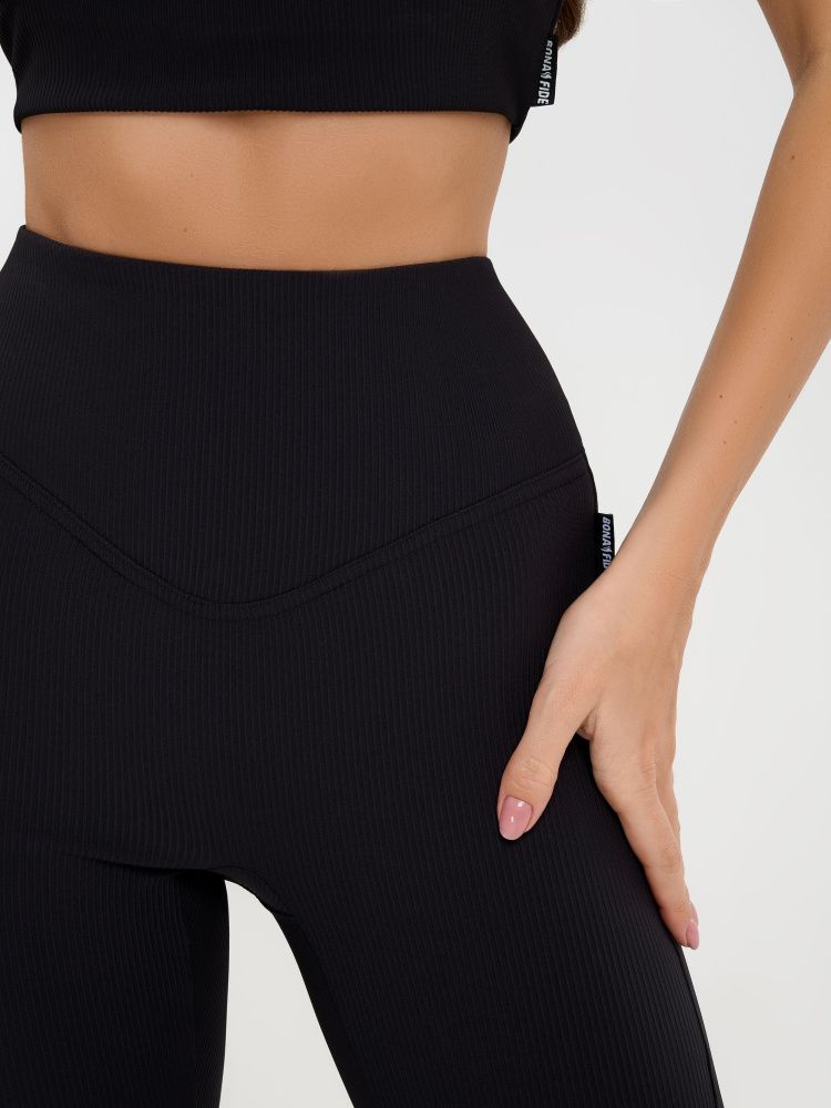 Bona Fide: Leggings "Ribbed Black"