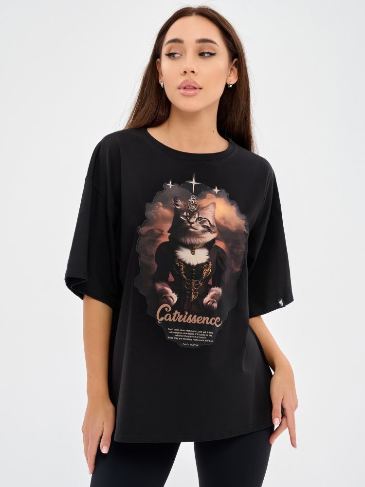 Футболка : OVERSIZE T-shirt "Catrissence"