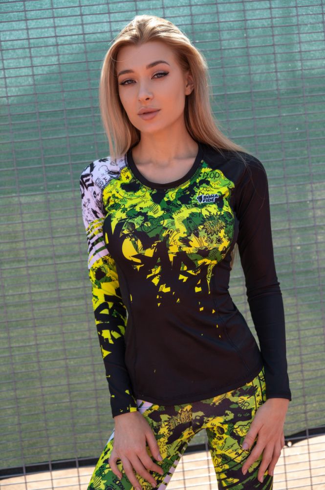 Bona Fide: Rashguard Round Military Edition "Yellow Neon"