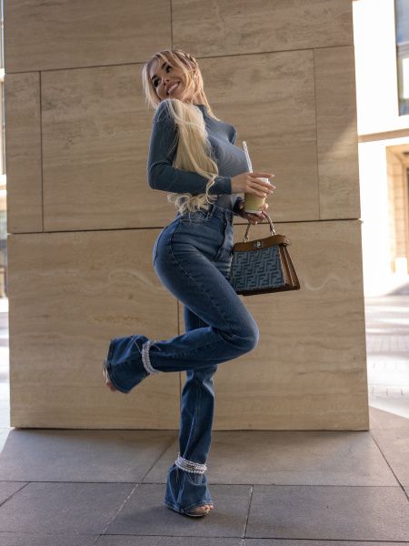 Джинсы : Flare Jeans "Blue"