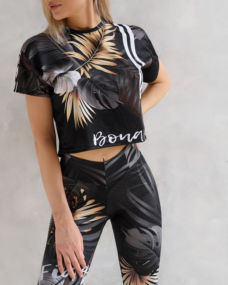 Bona Fide: Aero T-Shirt "Black Leaves"