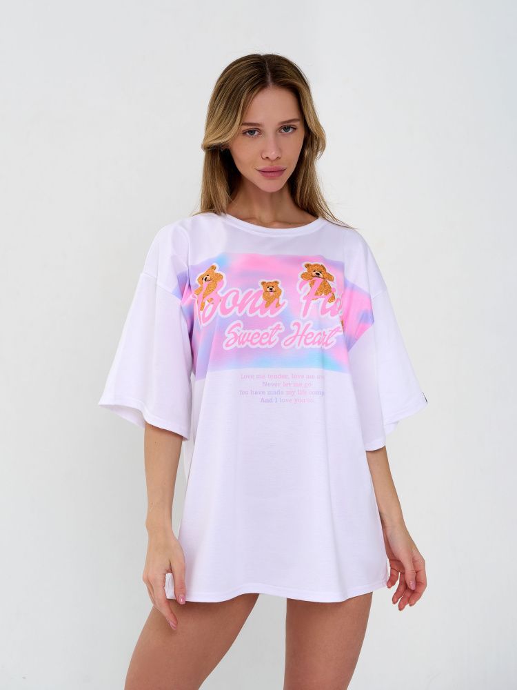 Bona Fashion: OVERSIZE T-shirt "Sweet Heart"