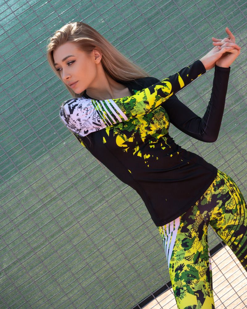 Bona Fide: Rashguard Round Military Edition "Yellow Neon"