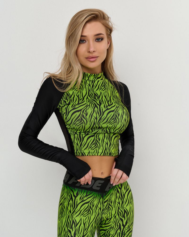Bona Fide: Rashguard Move Up Tiger Lily "Acid Green"