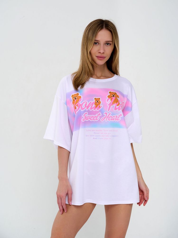 Bona Fashion: OVERSIZE T-shirt "Sweet Heart"