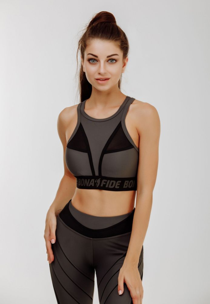 Bona Fide: Top DarkMisstress "Dark Gray & Black"