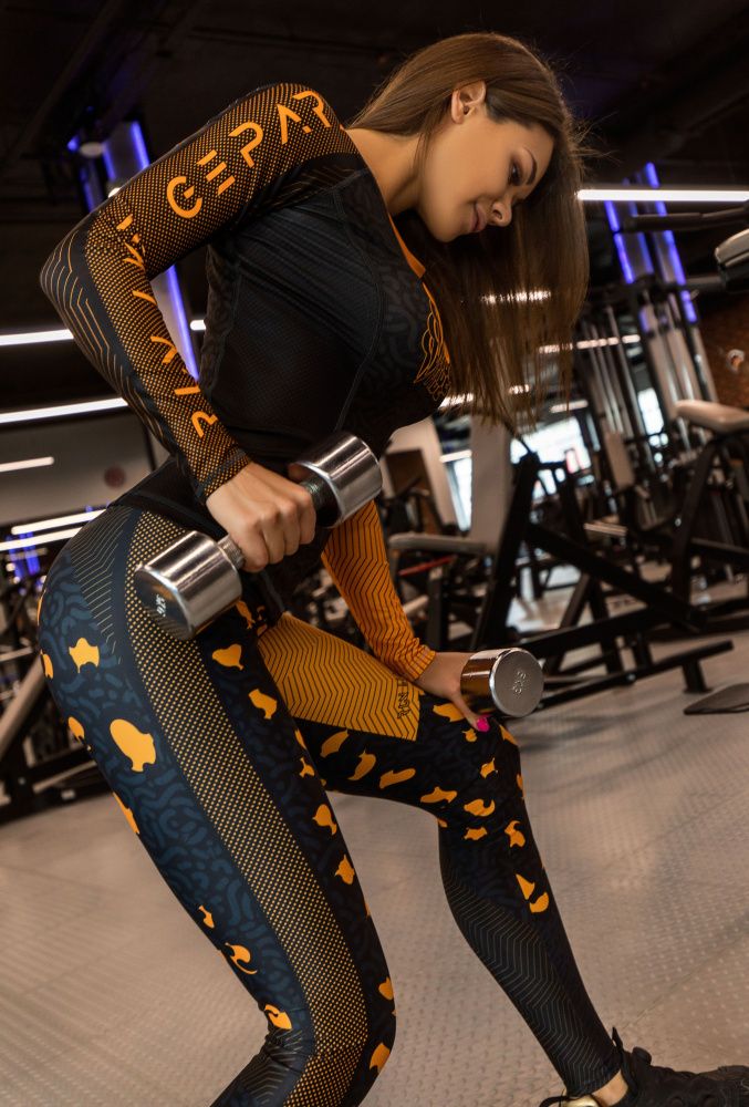 Bona Fide: Rashguard Round Run Like Gepard "Orange"