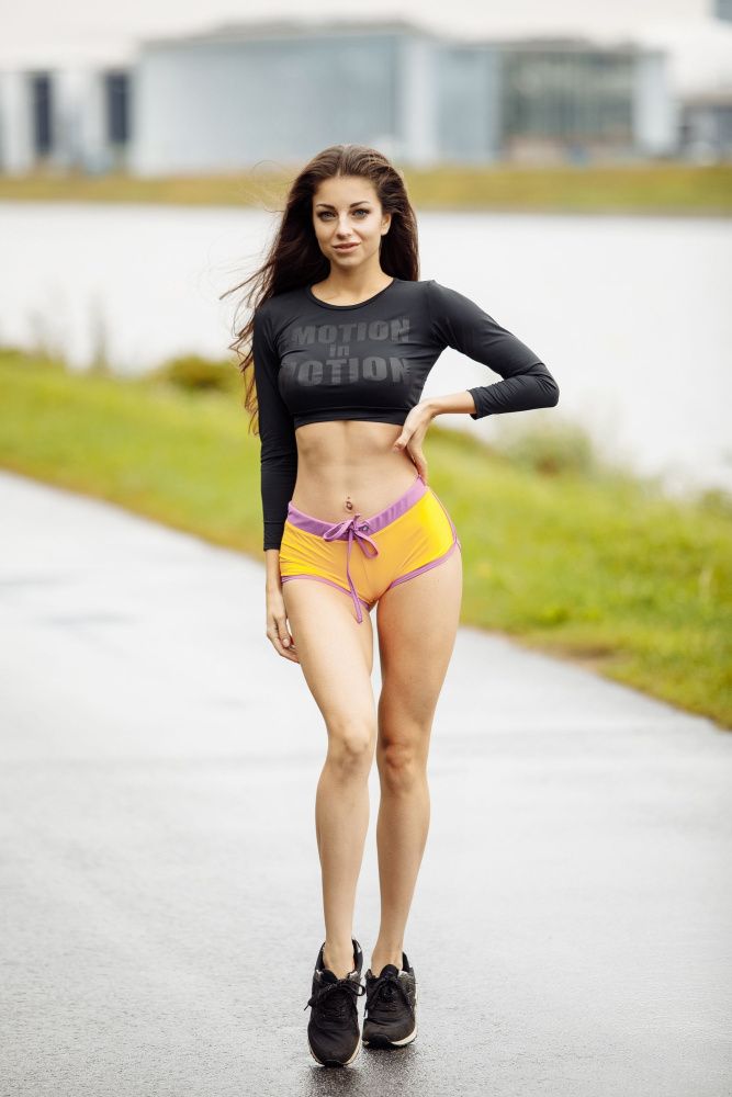 Bona Fide: Shorts "Yellow & Cyclamen"