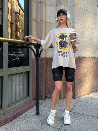 Футболка : OVERSIZE T-shirt "Agent Duck"