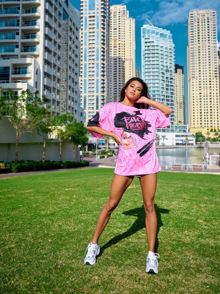 Bona Fashion: OVERSIZE T-shirt "Bubble gum"