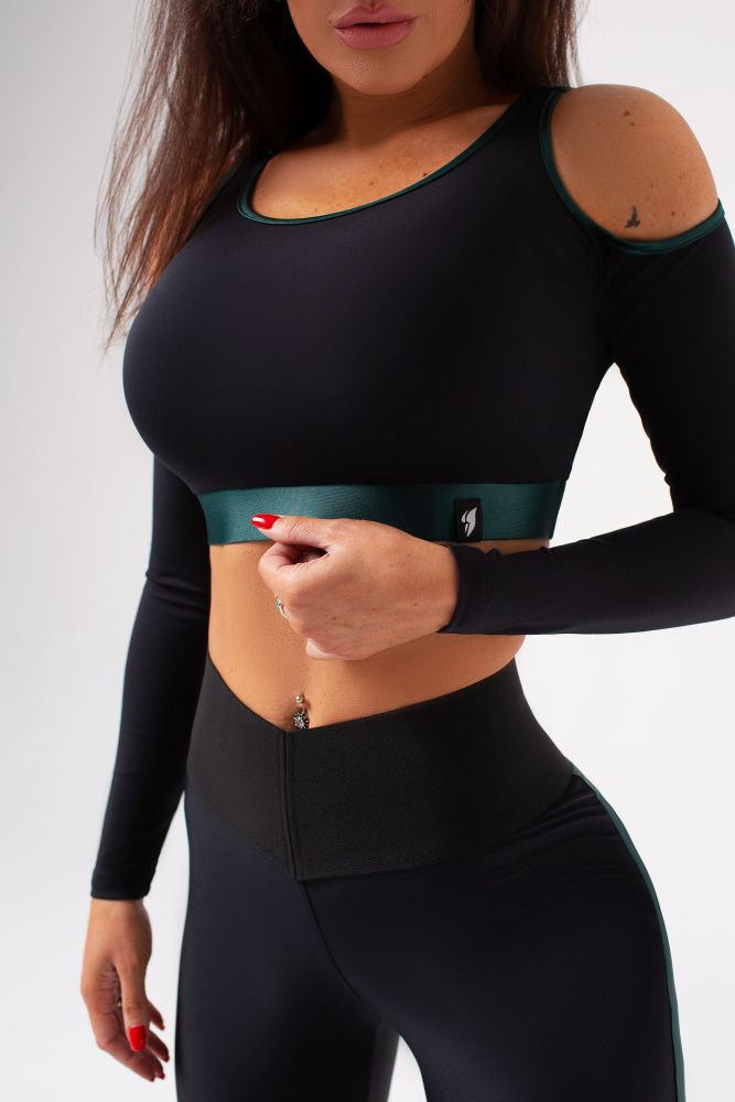 Bona Fide: Rashguard Mini Infinity  Skin Edition "Black & Green"