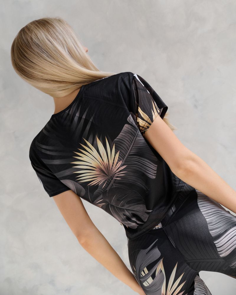 Bona Fide: Aero T-Shirt "Black Leaves"