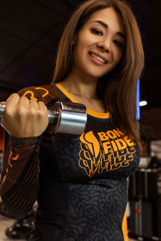 Bona Fide: Rashguard Round Run Like Gepard "Orange"