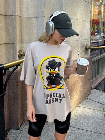 Футболка : OVERSIZE T-shirt "Agent Duck"