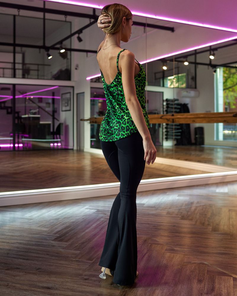 Bona Fashion: Cami Top Leo "Green"