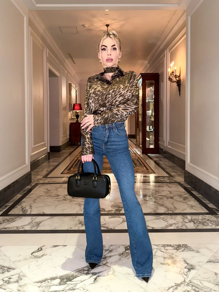 Джинсы : Flare Jeans "Blue"