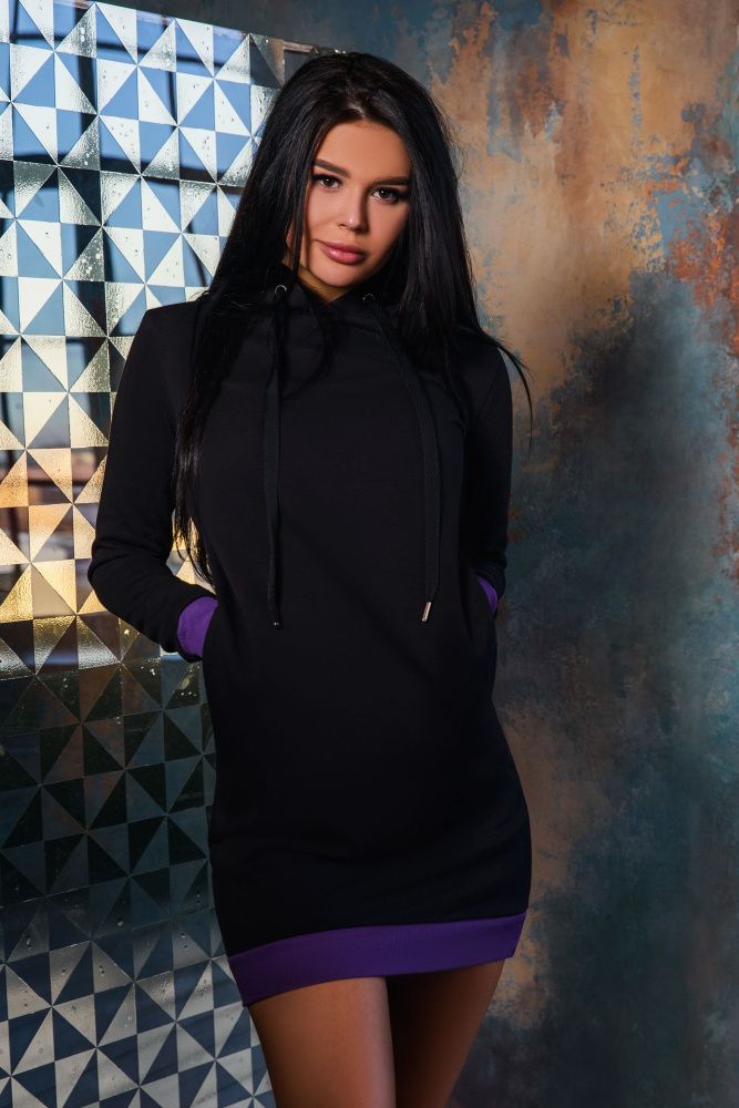 Bona Fide: Bona&Gonna Dress "Black & Violet"