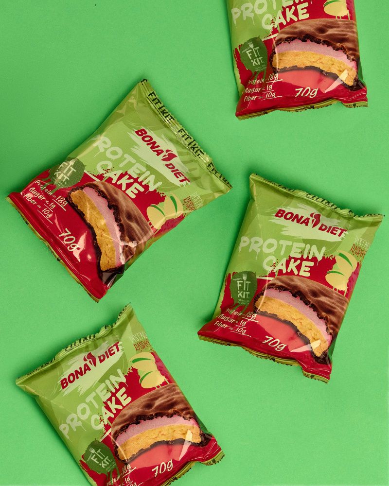 Bona Diet: Protein Cake - Pistachio & Raspberry