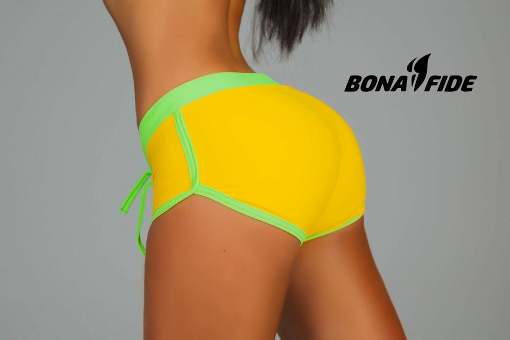 Bona Fide: Shorts "Yellow & Acid Green"