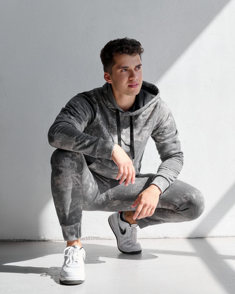 DICH: Hoody TieDye "Dark Gray"