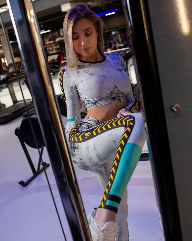 Bona Fide: Rashguard Midi La Florista "Ceramic"