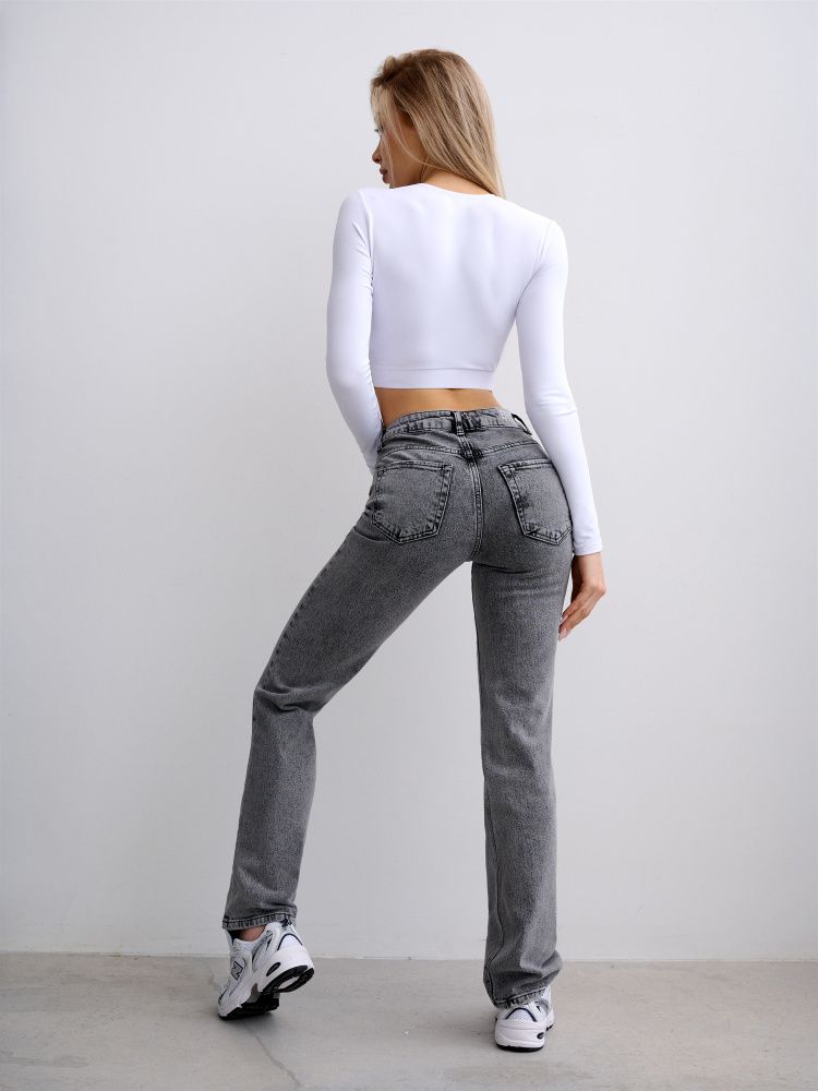 Bona Fashion: Straight Leg Jeans "Gray"