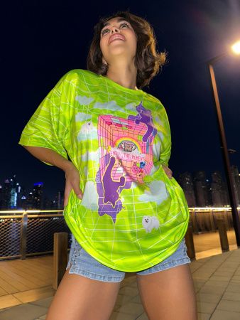 Футболка OVERSIZE T- shirt JOY "Green"