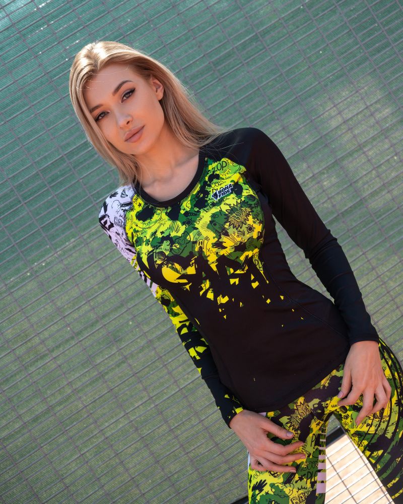 Bona Fide: Rashguard Round Military Edition "Yellow Neon"