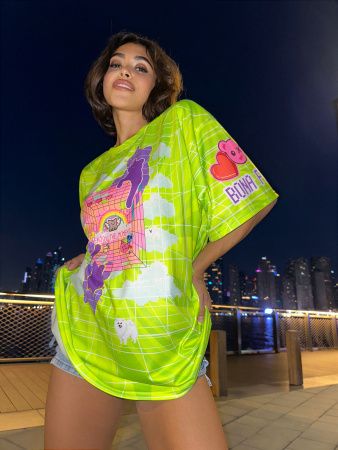 Футболка OVERSIZE T- shirt JOY "Green"