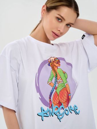 Футболка : OVERSIZE T-shirt "Awesome"