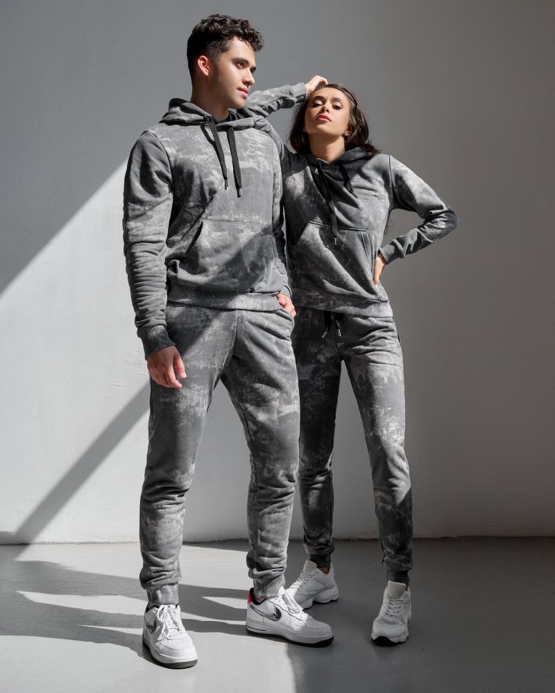 DICH: Hoody TieDye "Dark Gray"