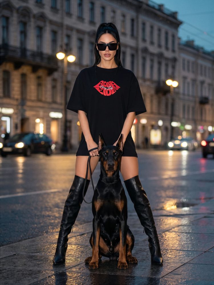 Bona Fide: OVERSIZE T-shirt "Cherry Lady"