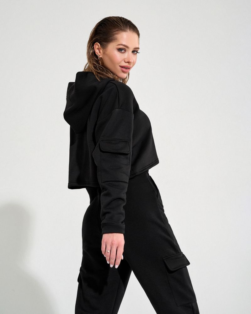 Bona Fide: Cargo Sweatshirt "Black"