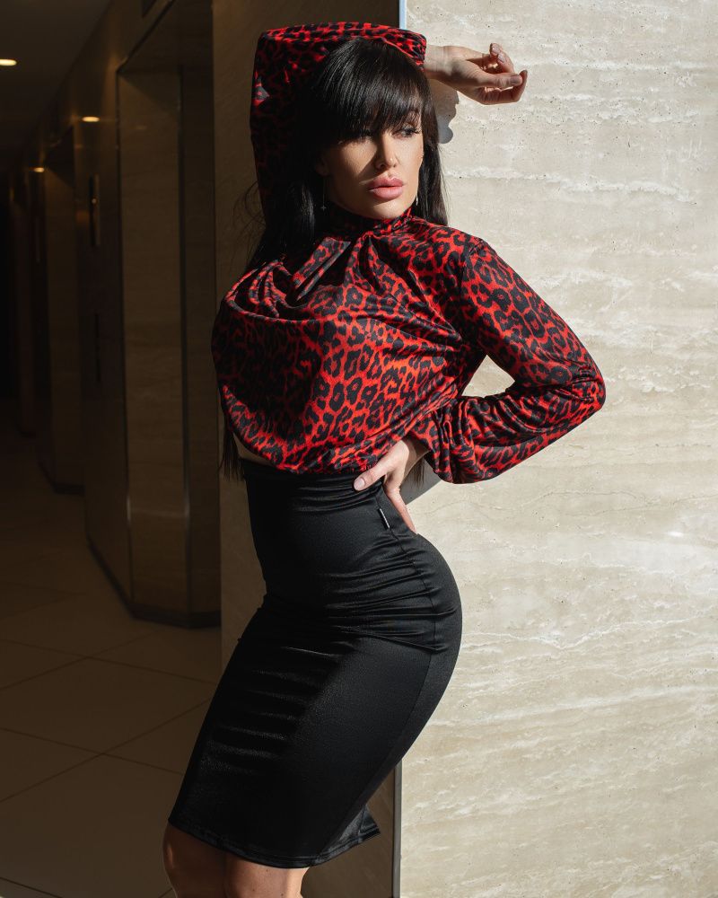 Bona Fashion: Puff shirt Leo "Red"