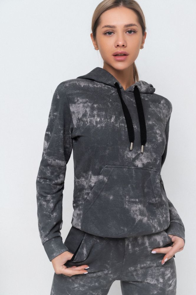 Bona Fide: Hoody TieDye "Dark Gray"