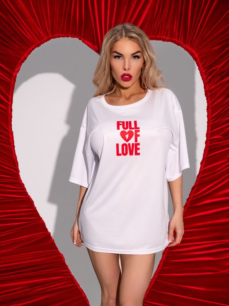 Bona Fashion: OVERSIZE T-shirt "Full of Love"