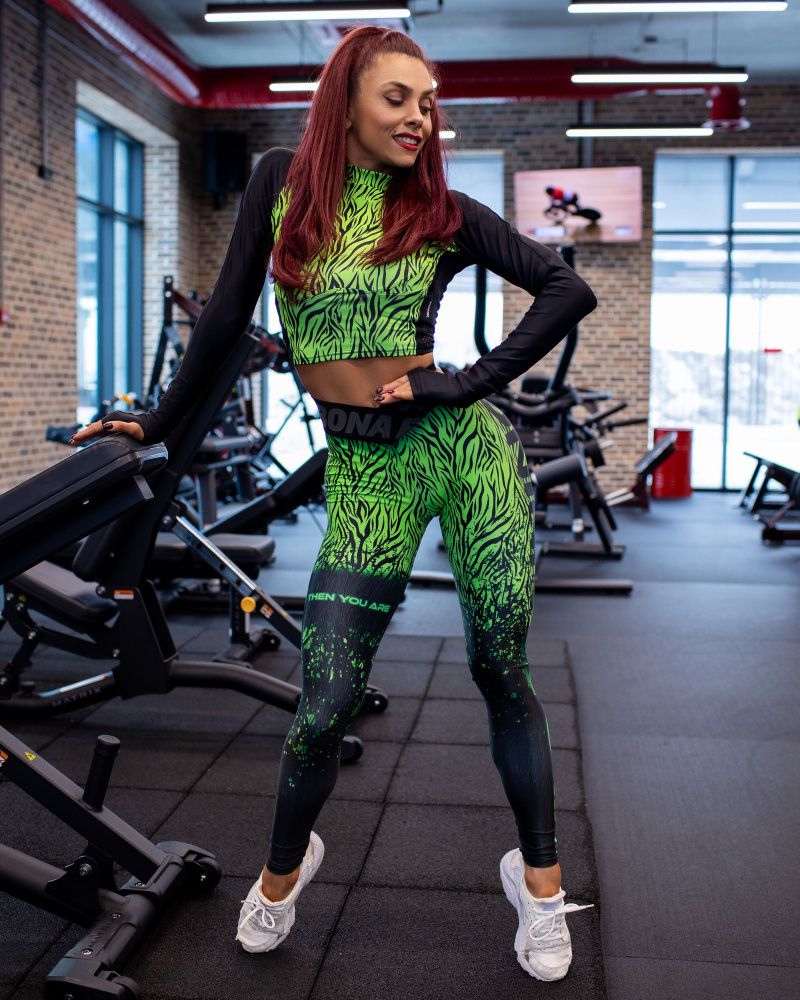 Bona Fide: Crossfit Leggings Tiger Lily "Acid Green"